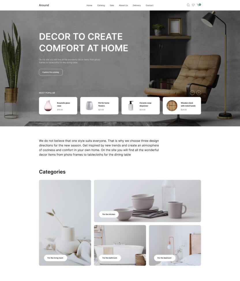 Shop Homepage