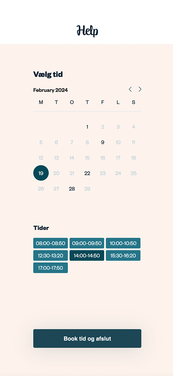 App screen