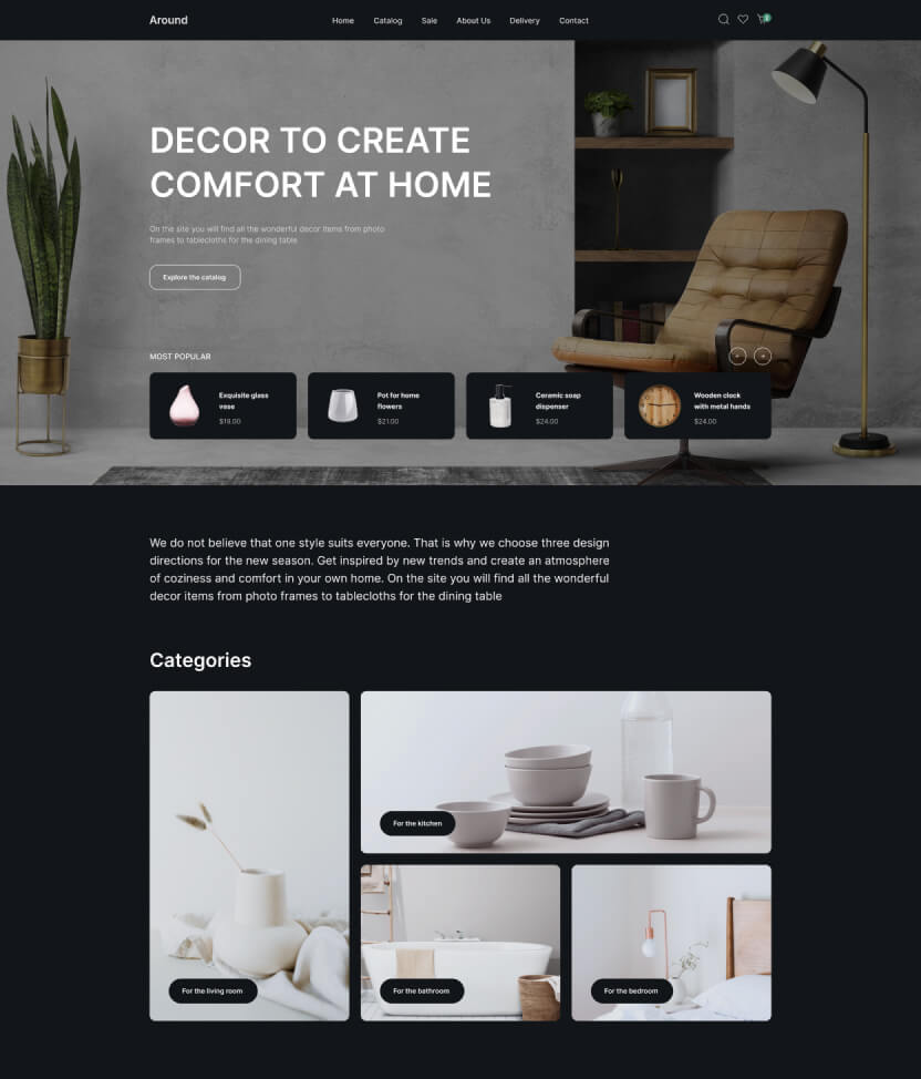 Shop Homepage